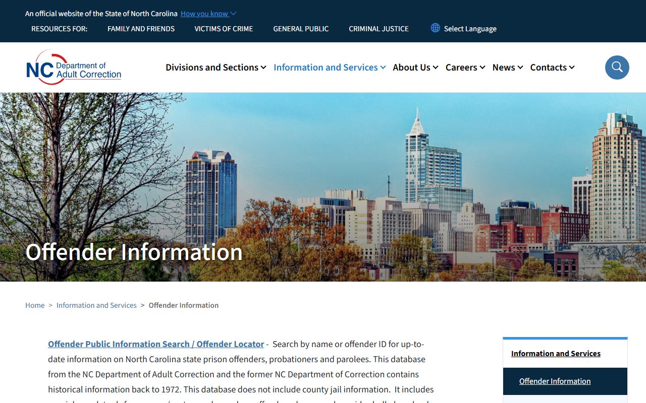 Moore County arrest records and court charges NC DAC offender searches