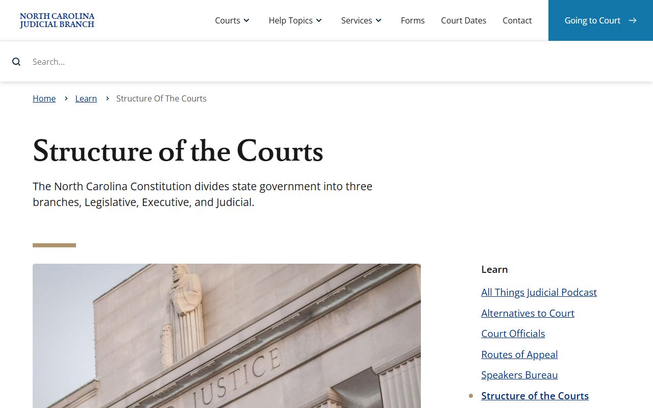Moore County court records North Carolina court structure