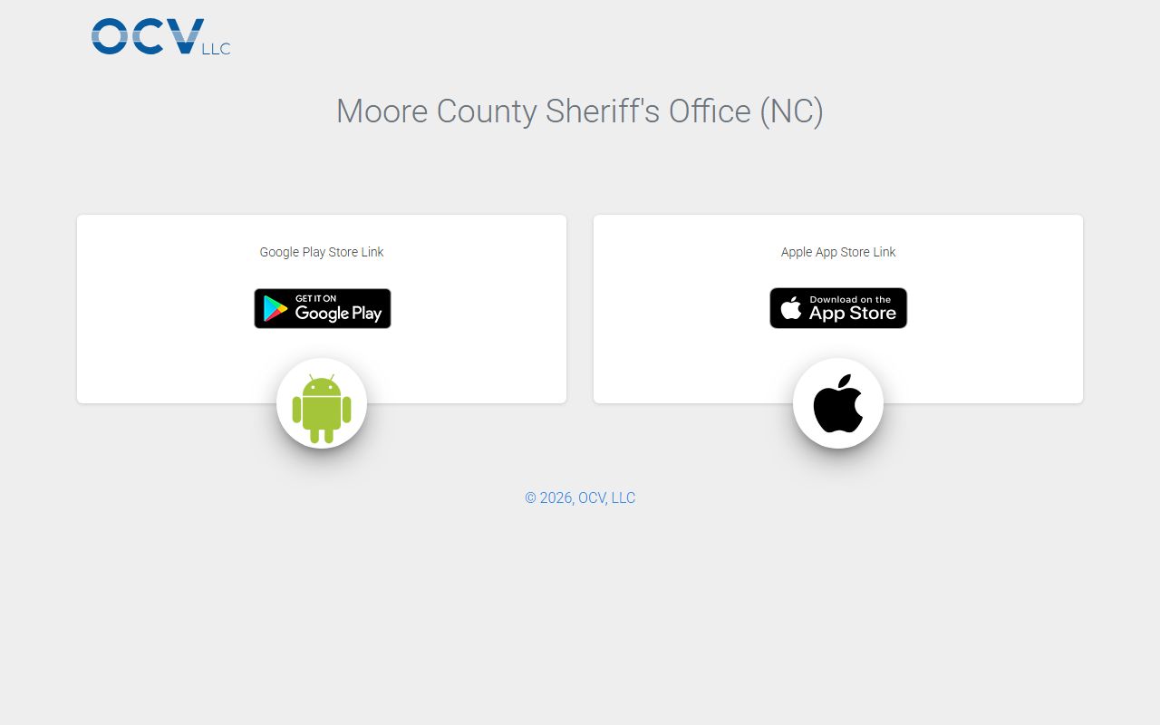 Moore County inmate records Sheriff's Office mobile app